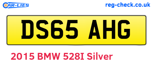 DS65AHG are the vehicle registration plates.