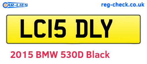 LC15DLY are the vehicle registration plates.
