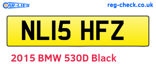NL15HFZ are the vehicle registration plates.