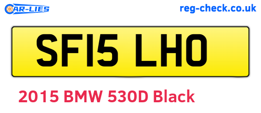 SF15LHO are the vehicle registration plates.