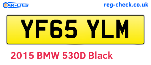 YF65YLM are the vehicle registration plates.