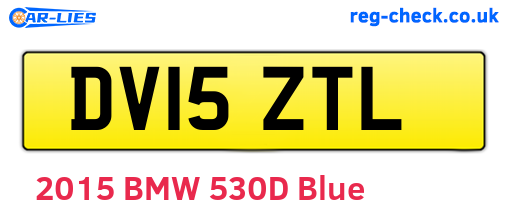 DV15ZTL are the vehicle registration plates.