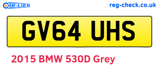 GV64UHS are the vehicle registration plates.