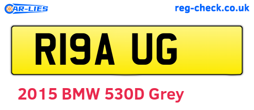 R19AUG are the vehicle registration plates.