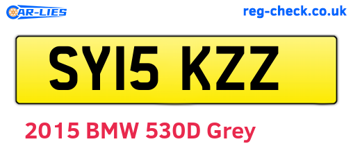 SY15KZZ are the vehicle registration plates.