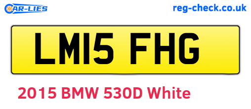 LM15FHG are the vehicle registration plates.
