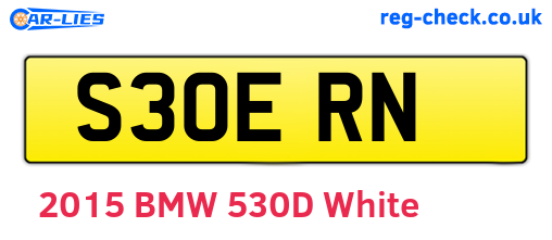 S30ERN are the vehicle registration plates.