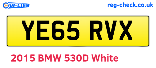 YE65RVX are the vehicle registration plates.