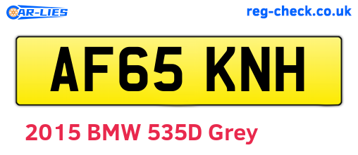 AF65KNH are the vehicle registration plates.