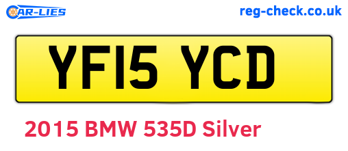 YF15YCD are the vehicle registration plates.