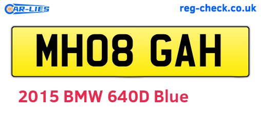 MH08GAH are the vehicle registration plates.
