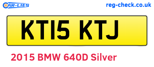 KT15KTJ are the vehicle registration plates.