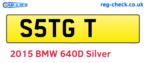 S5TGT are the vehicle registration plates.