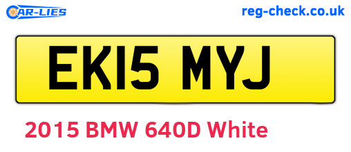 EK15MYJ are the vehicle registration plates.