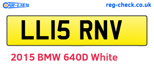 LL15RNV are the vehicle registration plates.