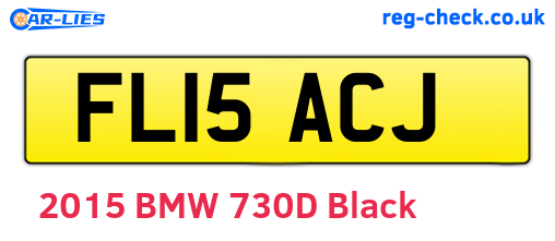 FL15ACJ are the vehicle registration plates.