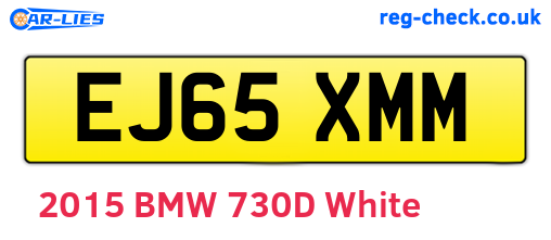 EJ65XMM are the vehicle registration plates.