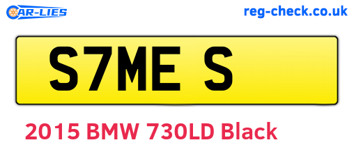 S7MES are the vehicle registration plates.