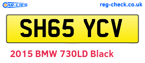 SH65YCV are the vehicle registration plates.