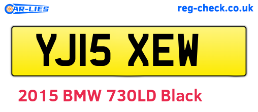 YJ15XEW are the vehicle registration plates.