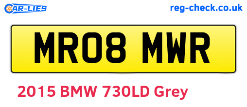MR08MWR are the vehicle registration plates.