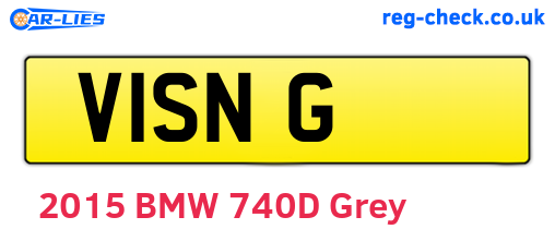 V1SNG are the vehicle registration plates.