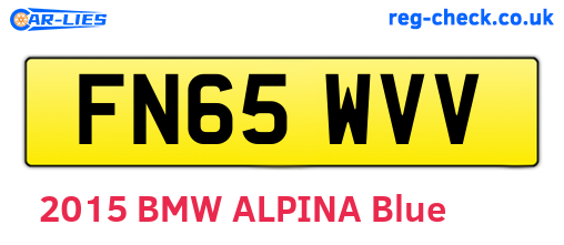 FN65WVV are the vehicle registration plates.