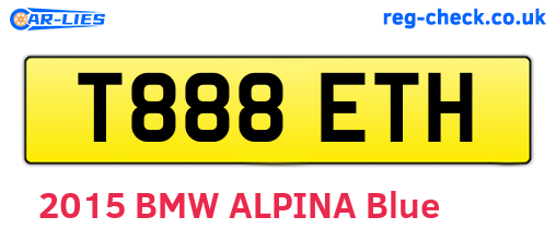 T888ETH are the vehicle registration plates.