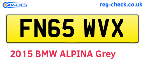 FN65WVX are the vehicle registration plates.