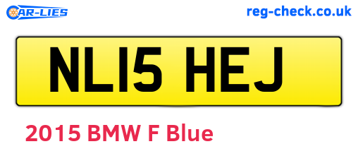 NL15HEJ are the vehicle registration plates.
