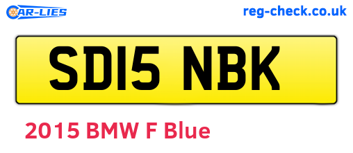 SD15NBK are the vehicle registration plates.