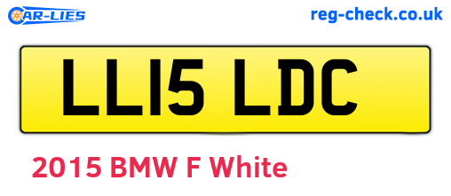 LL15LDC are the vehicle registration plates.