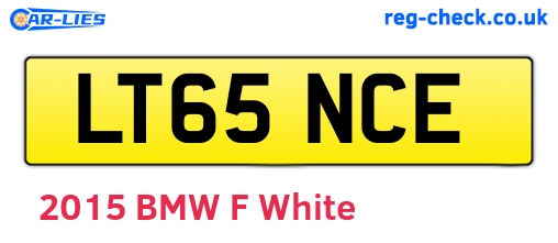 LT65NCE are the vehicle registration plates.