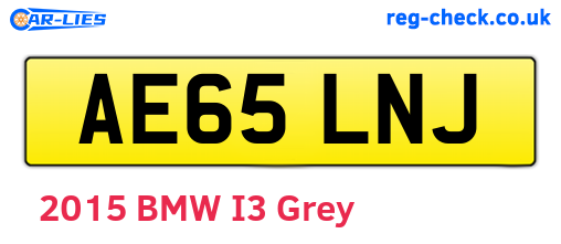 AE65LNJ are the vehicle registration plates.