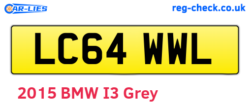 LC64WWL are the vehicle registration plates.