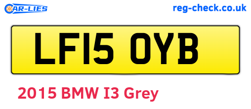 LF15OYB are the vehicle registration plates.