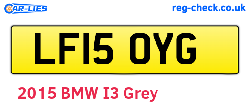 LF15OYG are the vehicle registration plates.
