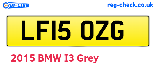 LF15OZG are the vehicle registration plates.