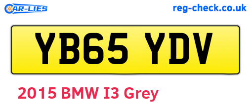 YB65YDV are the vehicle registration plates.