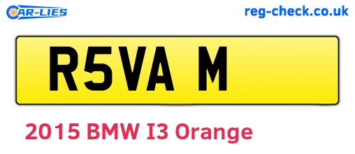 R5VAM are the vehicle registration plates.