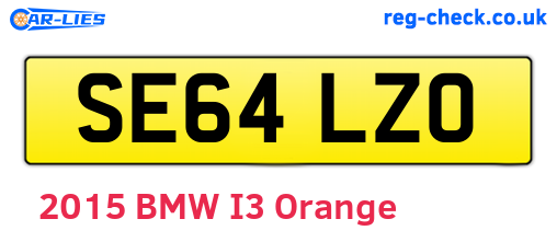 SE64LZO are the vehicle registration plates.