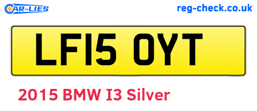 LF15OYT are the vehicle registration plates.