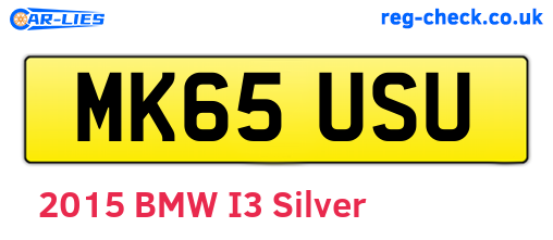 MK65USU are the vehicle registration plates.