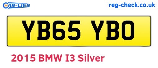 YB65YBO are the vehicle registration plates.