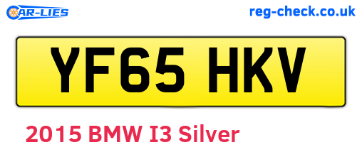 YF65HKV are the vehicle registration plates.