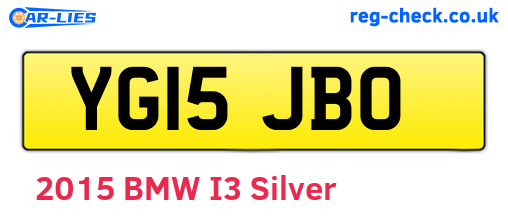 YG15JBO are the vehicle registration plates.