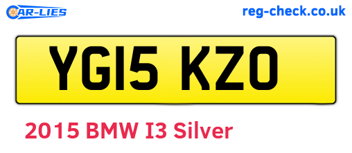 YG15KZO are the vehicle registration plates.