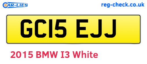 GC15EJJ are the vehicle registration plates.