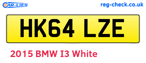 HK64LZE are the vehicle registration plates.