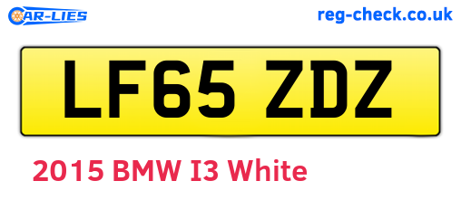 LF65ZDZ are the vehicle registration plates.
